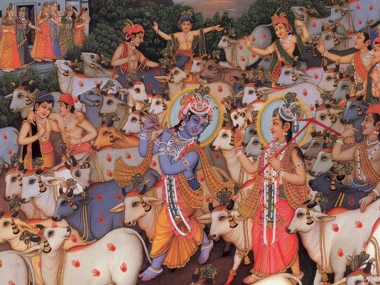 Krishna Balarama and Cows