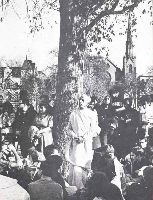 Srila Prabhupada at the Hare Krishna Tree