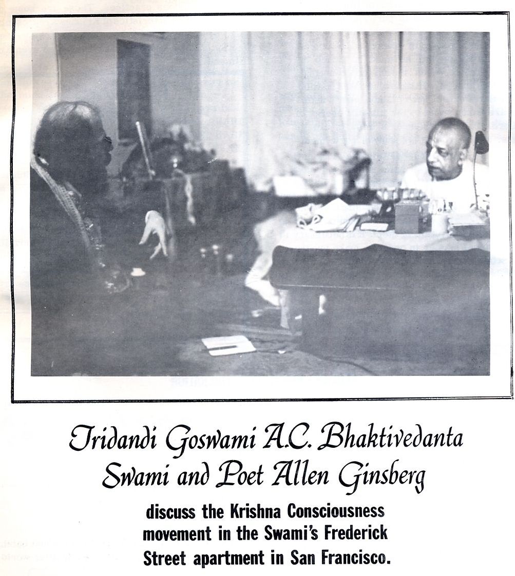 A.C. Bhaktivedanta Swami and Allen Ginsberg